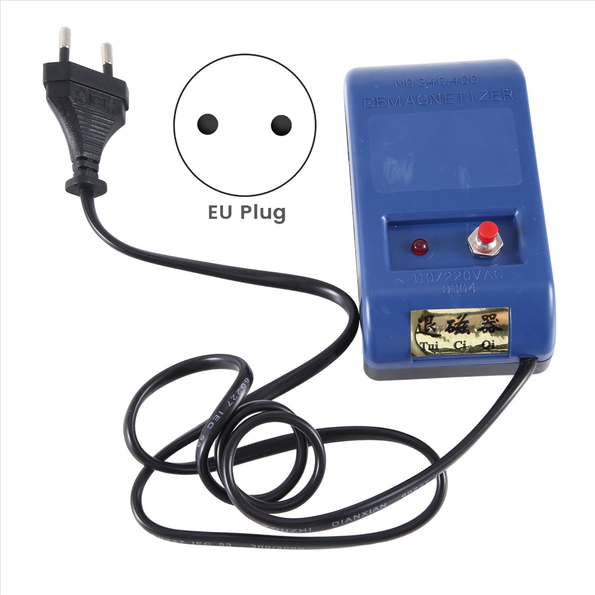 Watch Demagnetizer Electrical Repair - เครื่องมือถอดแม่เหล็กนาฬิกา REST สำหรับนาฬิกาควอตซ์แบบกลไก เครื่องมือถอดแม่เหล็กไฟฟ้าสำหรับช่างซ่อมนาฬิกา ปลั๊กแบบ EU
