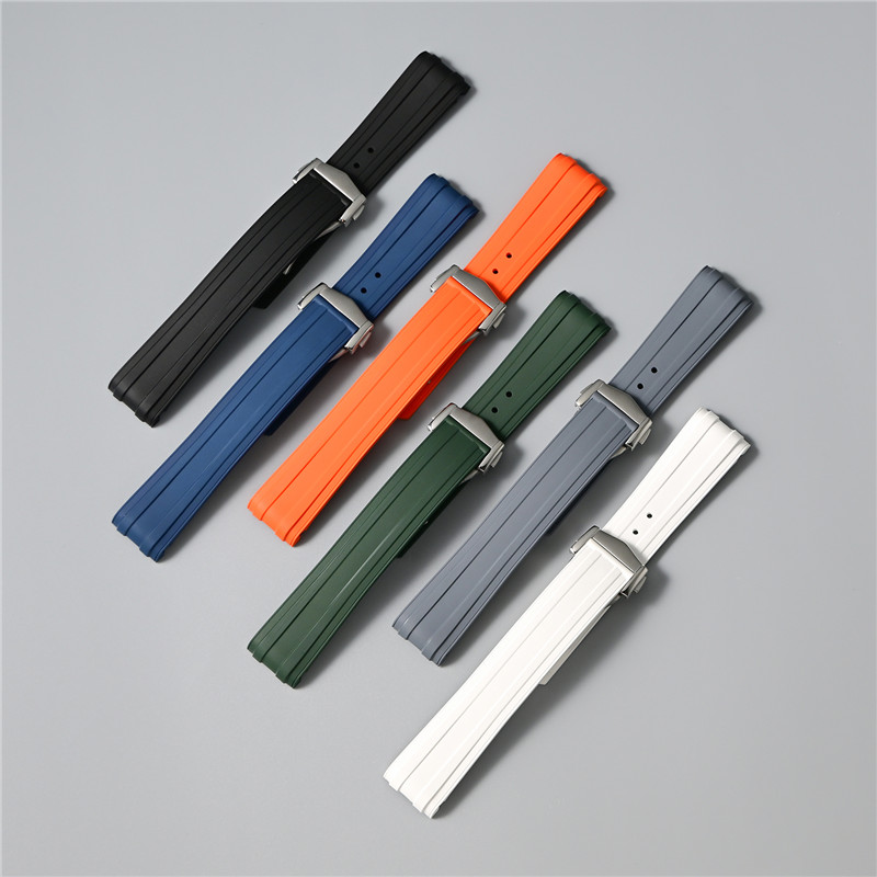 Fkm Rubber Dive Watch Strap 20Mm - สายนาฬิกาข้อมือยางฟลูออโร 20 มม. สำหรับ Omega Seamaster