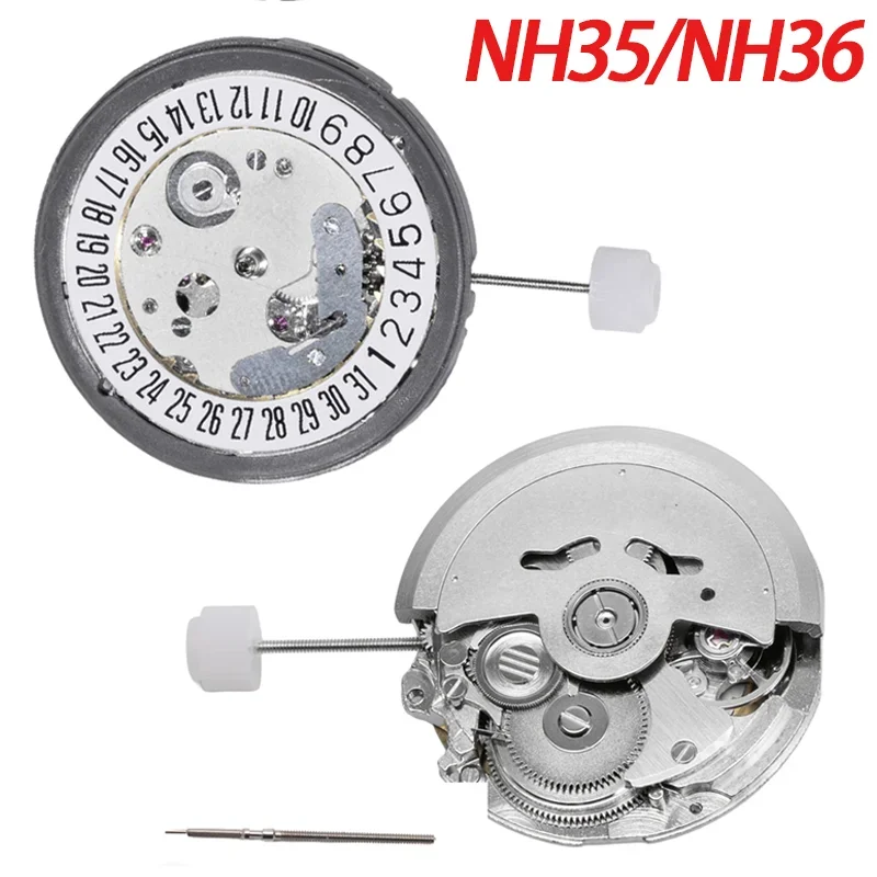 Watch Movement Automatic Nh35A Nh36A - NH35 NH36 กลไกอัตโนมัติแบบจักรกล ความแม่นยำสูง สำหรับเปลี่ยนในนาฬิกา ญี่ปุ่น