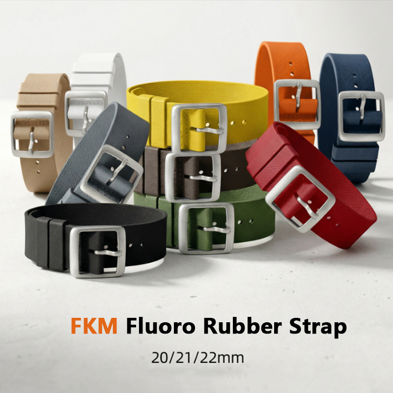 Fkm Rubber Dive Watch Strap 20Mm - สายยาง Fluoro 20 มม.21 มม.22 มม.One