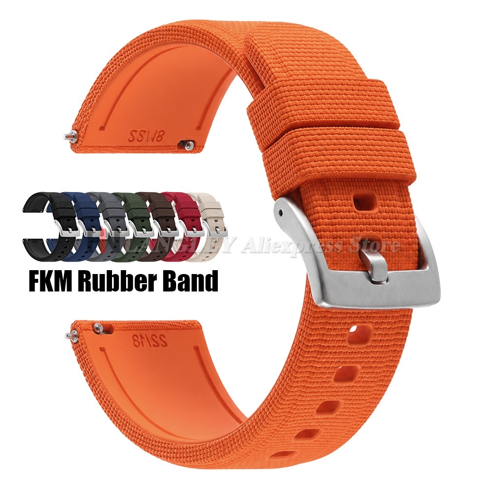 Fkm Rubber Dive Watch Strap 20Mm - สายนาฬิกา FKM ฟลูออโรยาง ขนาด 20 มม.
