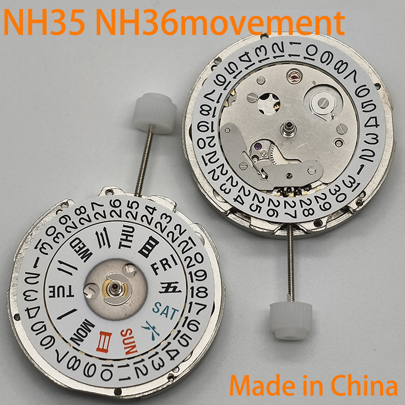 Watch Movement Automatic Nh35A Nh36A - กลไกนาฬิกาจีน NH35 NH36 แสดงวันที่ตำแหน่ง 3 นาฬิกา