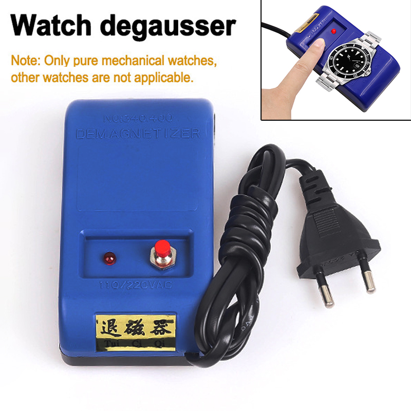 Watch Demagnetizer Electrical Repair - นาฬิกาควอตซ์เครื่องมือซ่อมนาฬิกาข้อมือเครื่องกลเครื่องถอดแม่เหล็กไฟฟ้าแบบมืออาชีพสำหรับปลั๊ก EU